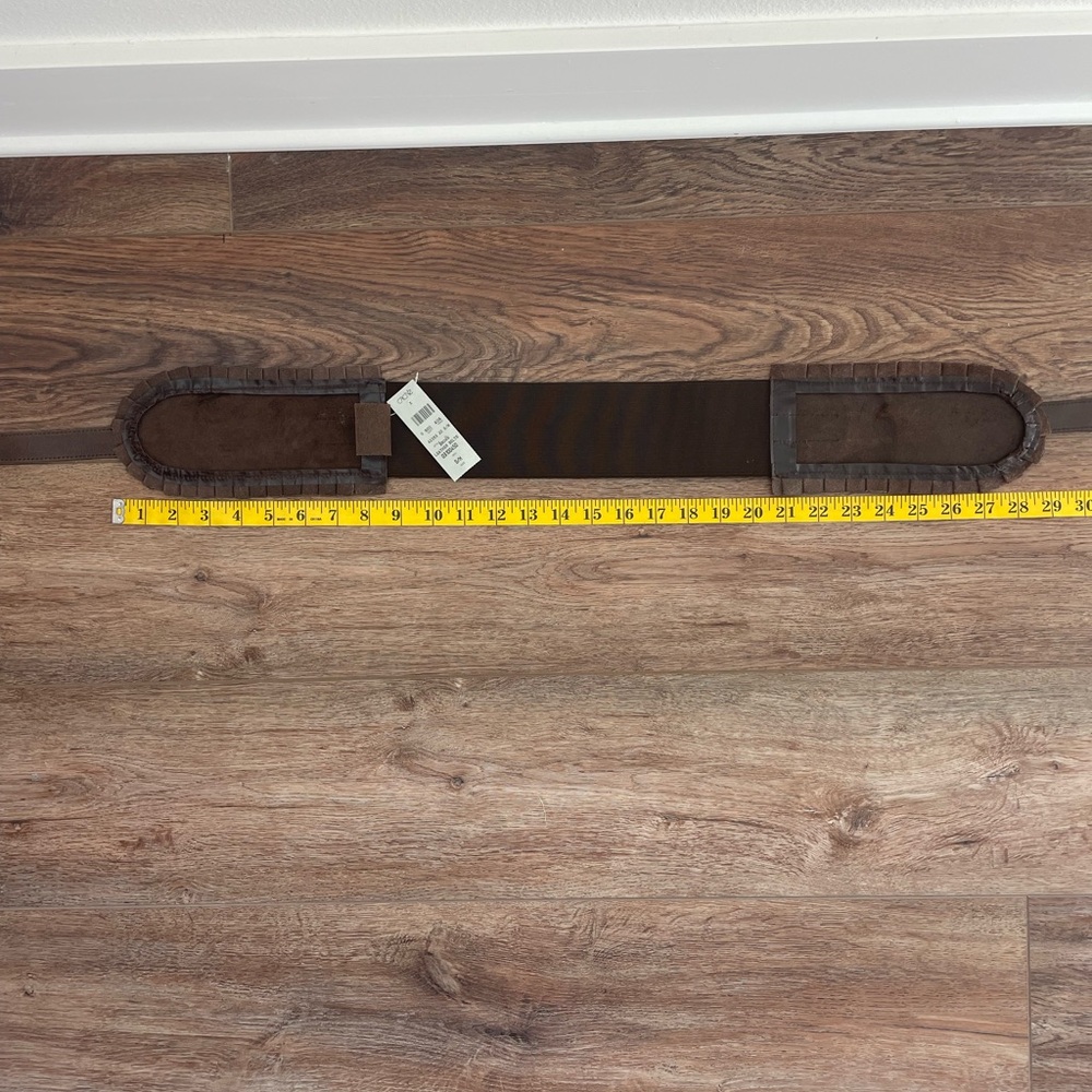 Cache’ Brown Leather Wrap Obi Style Belt - Picture 4 of 8